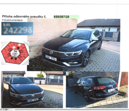 Osobní automobily VW Passat a Touran